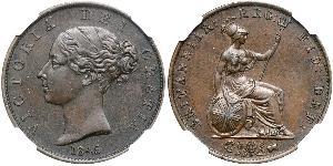 1/2 Penny Vereinigtes Königreich von Großbritannien und Irland (1801-1922) Bronze Victoria (1819 - 1901)