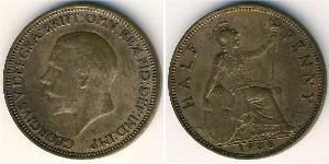 1/2 Penny Vereinigtes Königreich von Großbritannien und Irland (1801-1922) Bronze George V (1865-1936)