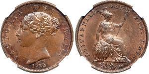 1/2 Penny Vereinigtes Königreich von Großbritannien und Irland (1801-1922) Bronze Victoria (1819 - 1901)