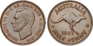 1/2 Penny Australia (1939 - ) Bronzo 