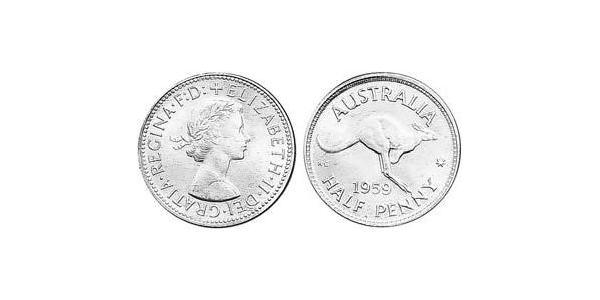 1/2 Penny Australia (1939 - ) Bronzo 