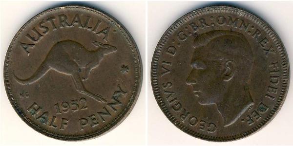 1/2 Penny Australia (1939 - ) Bronzo 