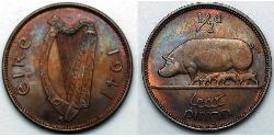 1/2 Penny Irlanda (1922 - ) Bronzo 