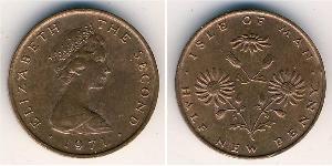 1/2 Penny Isola di Man Bronzo Elisabetta II (1926-2022)