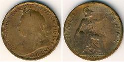 1/2 Penny Regno Unito  Bronzo 
