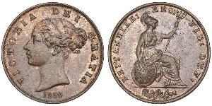 1/2 Penny Regno Unito di Gran Bretagna e Irlanda (1801-1922) Bronzo Vittoria (1819 - 1901)