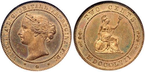 1/2 Penny Regno Unito di Gran Bretagna e Irlanda (1801-1922) Bronzo Vittoria (1819 - 1901)