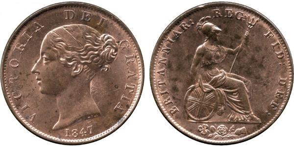 1/2 Penny Regno Unito di Gran Bretagna e Irlanda (1801-1922) Bronzo Vittoria (1819 - 1901)