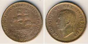 1/2 Penny Sudafrica Bronzo Giorgio VI (1895-1952)