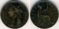 1/2 Penny Reino Unido Cobre 