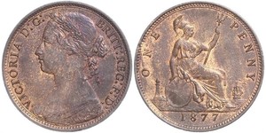 1/2 Penny Reino Unido Cobre Victoria (1819 - 1901)