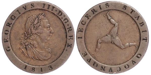 1/2 Penny Isle of Man Copper George III (1738-1820)