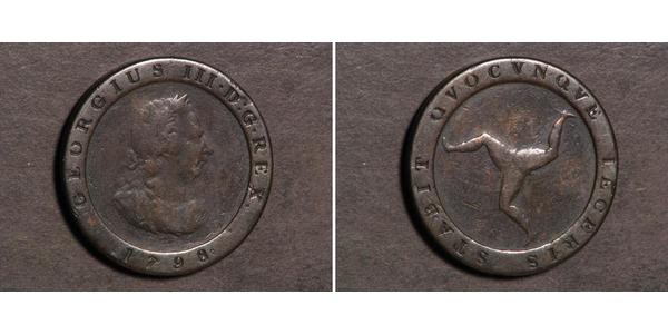 1/2 Penny Isle of Man Copper George III (1738-1820)