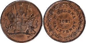 1/2 Penny Saint Helena (1981 - ) Copper 