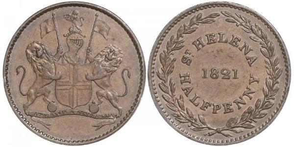 1/2 Penny Saint Helena (1981 - ) Copper 
