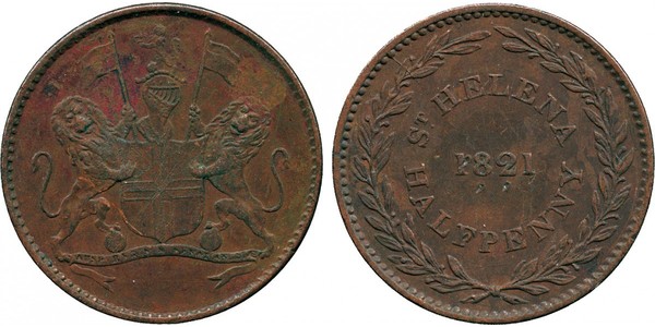 1/2 Penny Saint Helena (1981 - ) Copper 