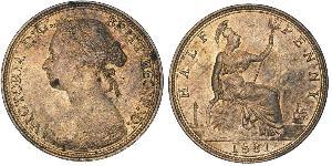 1/2 Penny United Kingdom Copper Victoria (1819 - 1901)