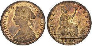 1/2 Penny United Kingdom Copper Victoria (1819 - 1901)