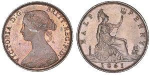 1/2 Penny United Kingdom Copper Victoria (1819 - 1901)