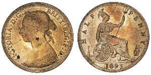 1/2 Penny United Kingdom Copper Victoria (1819 - 1901)