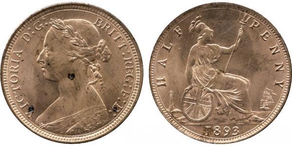 1/2 Penny United Kingdom Copper Victoria (1819 - 1901)