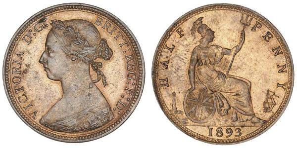 1/2 Penny United Kingdom Copper Victoria (1819 - 1901)