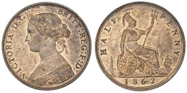 1/2 Penny United Kingdom Copper Victoria (1819 - 1901)