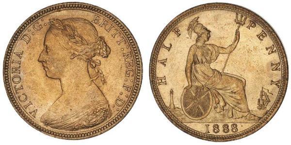 1/2 Penny United Kingdom Copper Victoria (1819 - 1901)