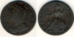1/2 Penny Royaume-Uni Cuivre 