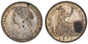 1/2 Penny Royaume-Uni Cuivre Victoria (1819 - 1901)