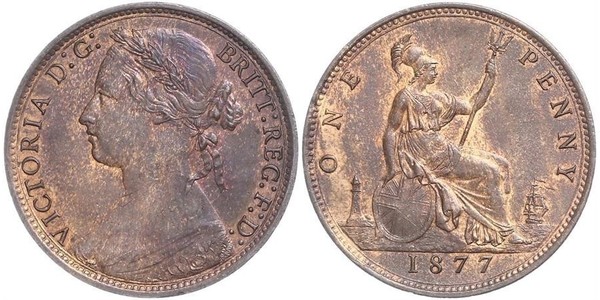 1/2 Penny Royaume-Uni Cuivre Victoria (1819 - 1901)