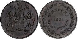 1/2 Penny Île Sainte-Hélène (1981 - ) Cuivre 