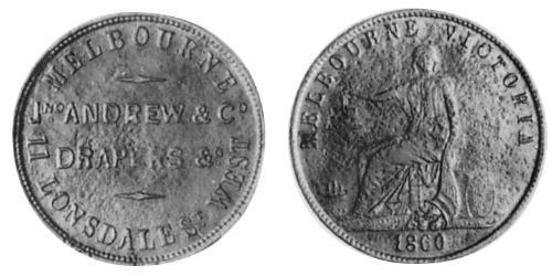 1/2 Penny Ôstralie (1788 - 1939) Cuivre 