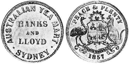 1/2 Penny Ôstralie (1788 - 1939) Cuivre 