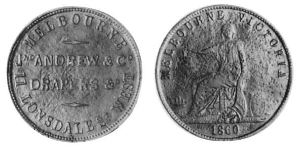 1/2 Penny Ôstralie (1788 - 1939) Cuivre 