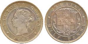 1/2 Penny Jamayica (1962 - ) Cuivre/Nickel Victoria (1819 - 1901)