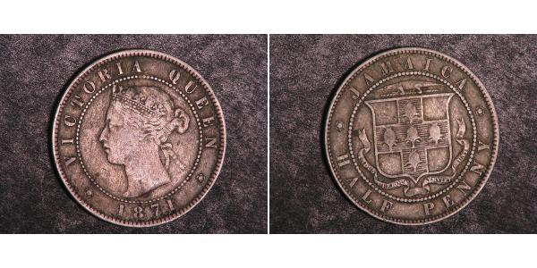 1/2 Penny Jamayica (1962 - ) Cuivre/Nickel Victoria (1819 - 1901)