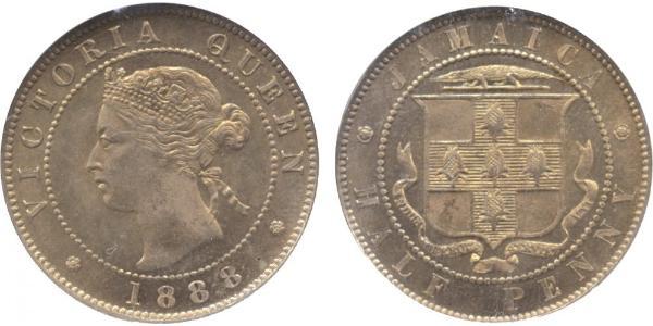 1/2 Penny Jamayica (1962 - ) Cuivre/Nickel Victoria (1819 - 1901)