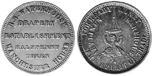 1/2 Penny Australien (1788 - 1939) Kupfer 