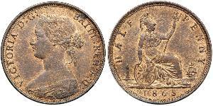 1/2 Penny Vereinigtes Königreich Kupfer Victoria (1819 - 1901)