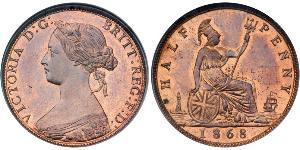 1/2 Penny Vereinigtes Königreich Kupfer Victoria (1819 - 1901)