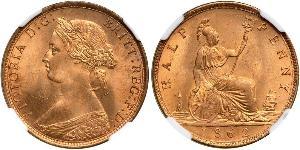 1/2 Penny Vereinigtes Königreich Kupfer Victoria (1819 - 1901)