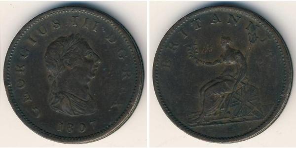 1/2 Penny Vereinigtes Königreich Kupfer 