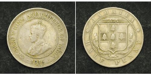 1/2 Penny Britisches Weltreich (1497 - 1949) / Jamaika (1962 - ) Kupfer/Nickel George V (1865-1936)