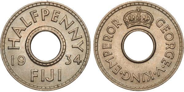 1/2 Penny Fidschi Kupfer/Nickel George V (1865-1936)