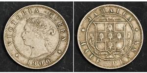 1/2 Penny Jamaika (1962 - ) Kupfer/Nickel Victoria (1819 - 1901)