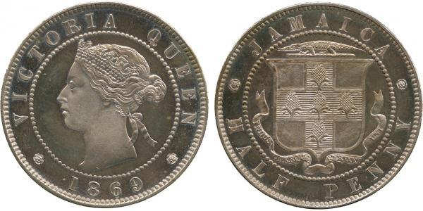 1/2 Penny Jamaika (1962 - ) Kupfer/Nickel Victoria (1819 - 1901)