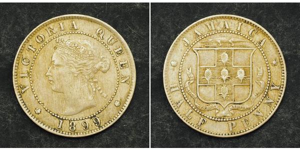 1/2 Penny Jamaika (1962 - ) Kupfer/Nickel Victoria (1819 - 1901)