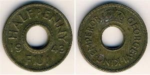 1/2 Penny Fidschi Messing 
