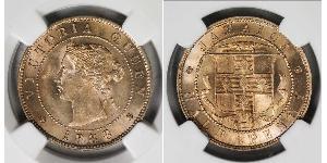 1/2 Penny Jamaica (1962 - ) Níquel/Cobre Victoria (1819 - 1901)